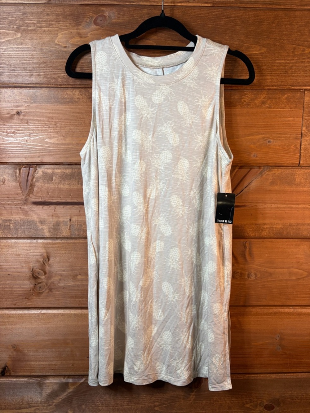 Torrid NWT Pineapple Print Tank Top Tunic Size 00 💕🖤